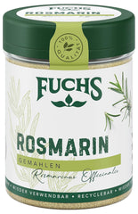 Fuchs Gewürze - Rosmarin gemahlen - zum Würzen von Fisch, Fleisch und Gemüse - naturlige ingredienser - 30 g i wiederverwendbarer, genbrugsbarer Dosis