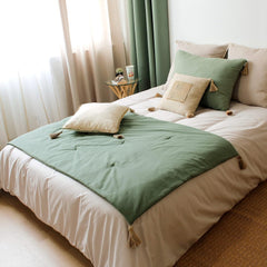 Dyne med 4 bobler, jute, 90 X 190 Cm, ler, 2007AGCHLJT090190, 90 X 190 Cm Dyner og dyner Naty Shop