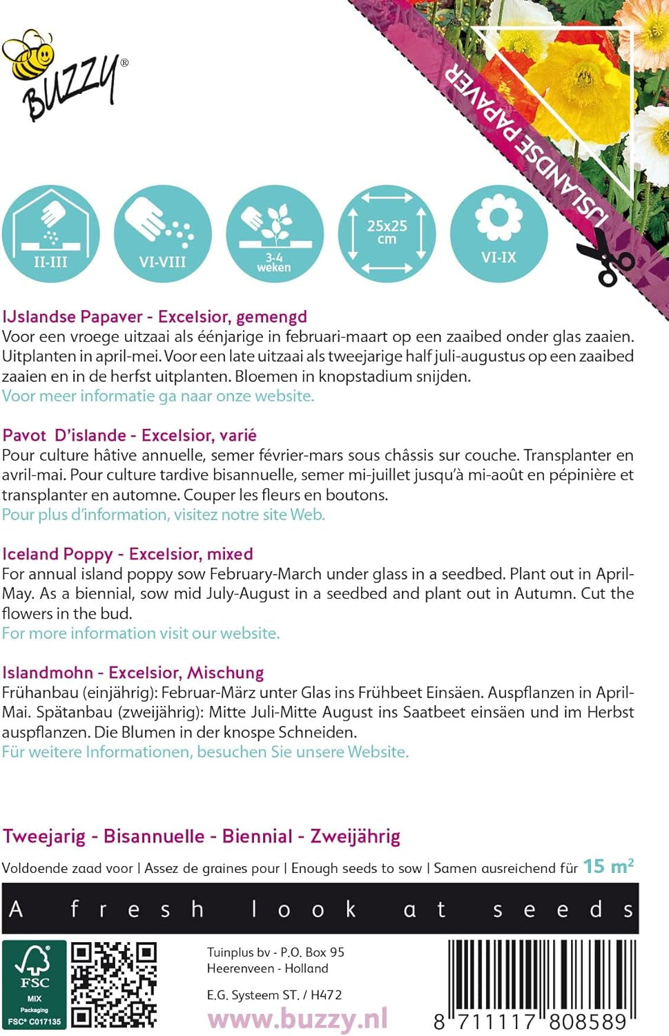 Valmue blomster Buzzy Poppy Island