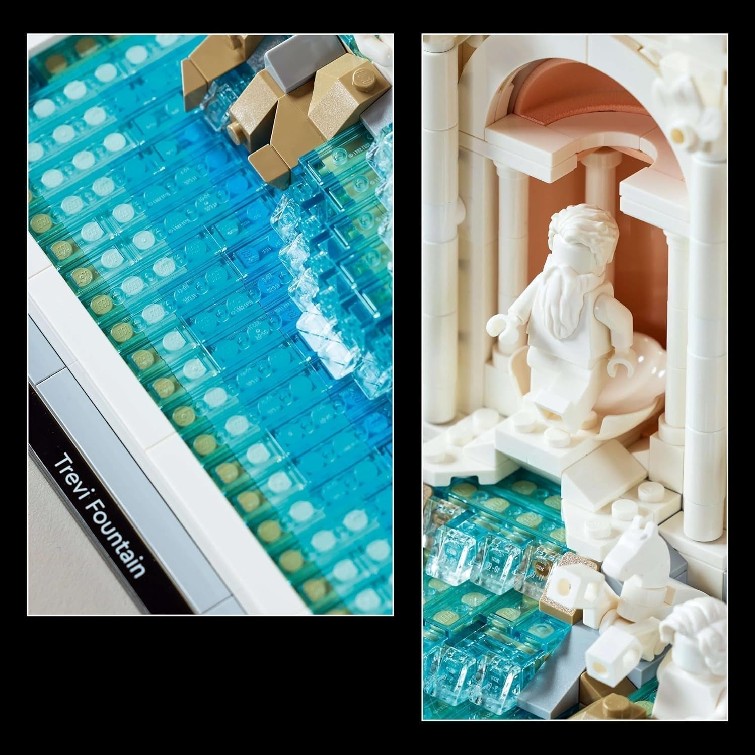 LEGO Architecture Trevi Fountain - Model af et vartegn i Rom med minifigurer skulpturer - samling til kontor og stue - gave til voksne og arkitekturelskere 21062 Byggesæt Besuche den LEGO-Store