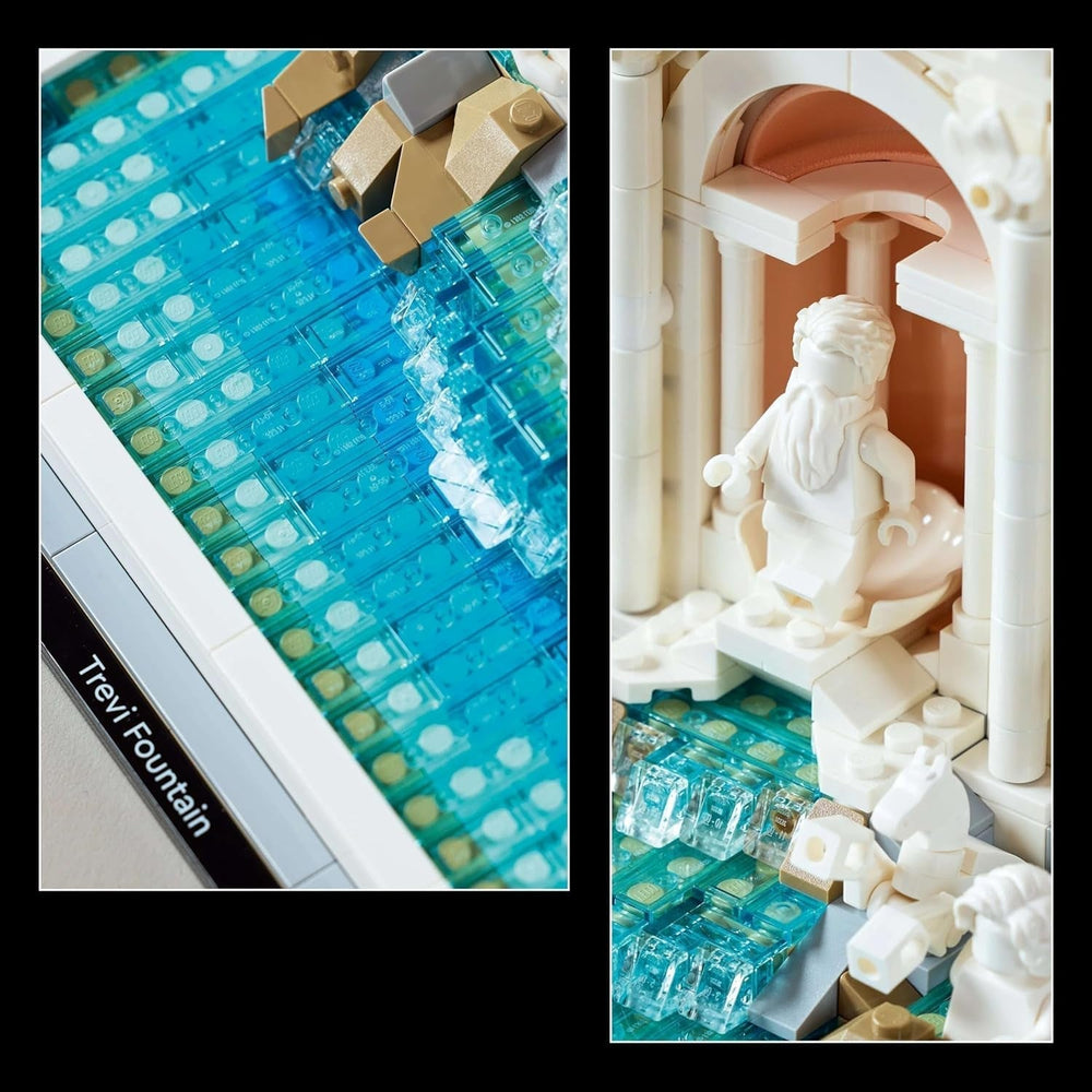 LEGO Architecture Trevi Fountain - Model af et vartegn i Rom med minifigurer skulpturer - samling til kontor og stue - gave til voksne og arkitekturelskere 21062 Byggesæt Besuche den LEGO-Store