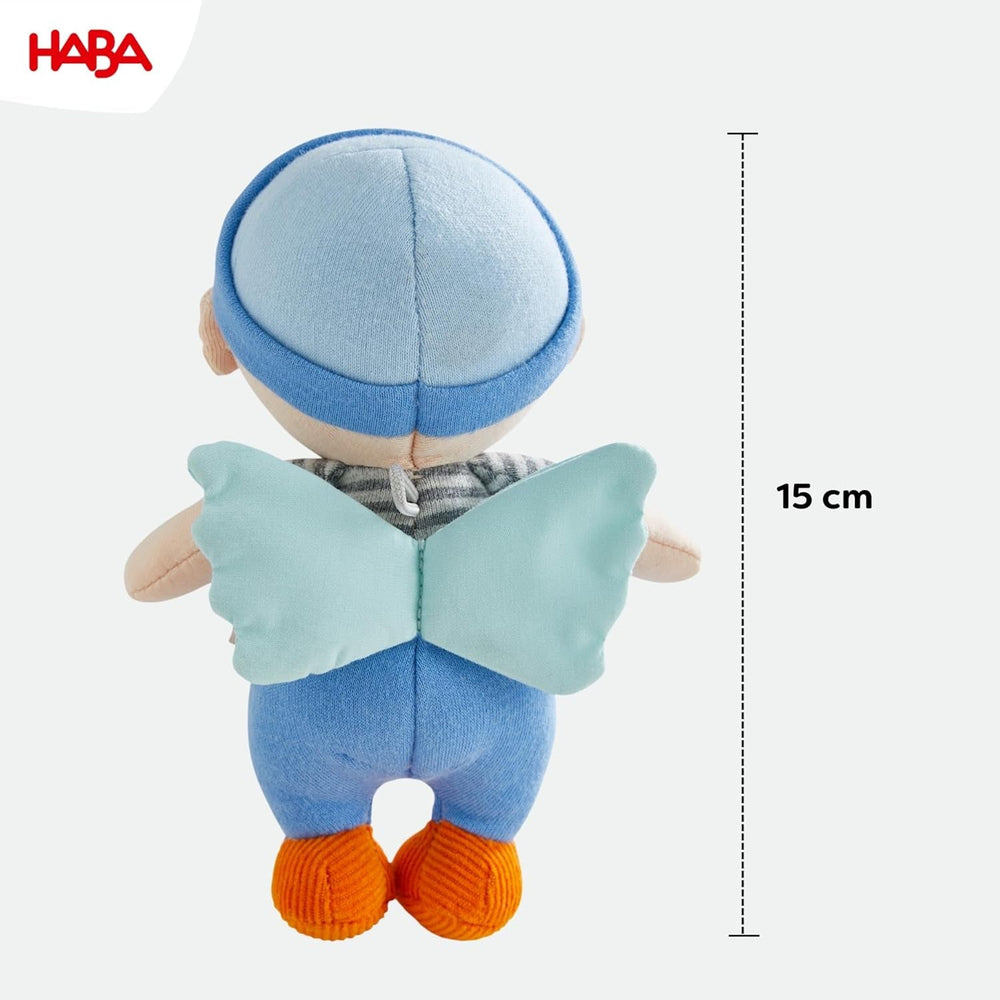 HABA Guardian Angel Mats - Dukke i plys stof (15 cm), ideel velkomstgave til babyer og småbørn - vaskbar ved 30°C - 2011869001 Dolls Naty Shop