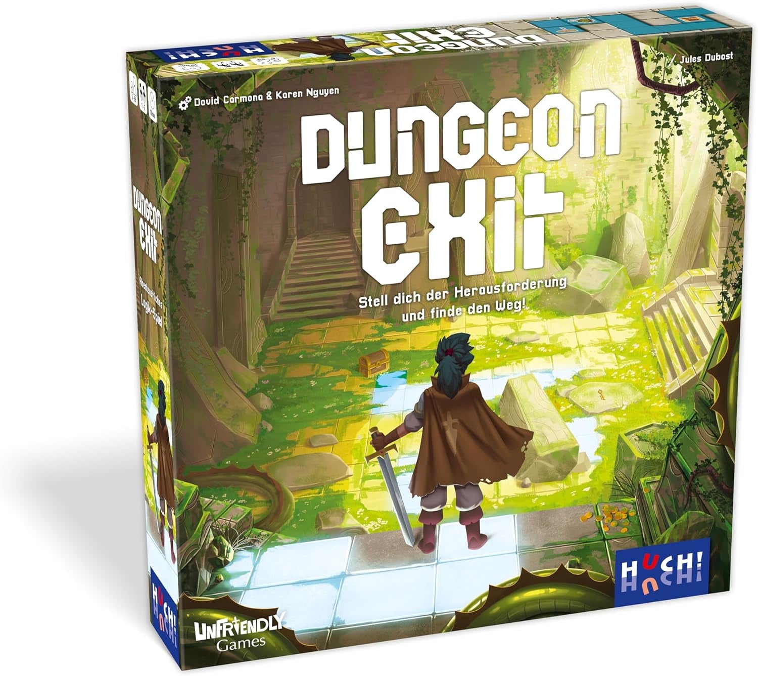 Magnetiske fliser Dungeon Breakout, vanedannende Dungeon Adventure, Fliseplaceringsspil med stigende udfordringer, for 1-2 spillere fra 6 år og opefter