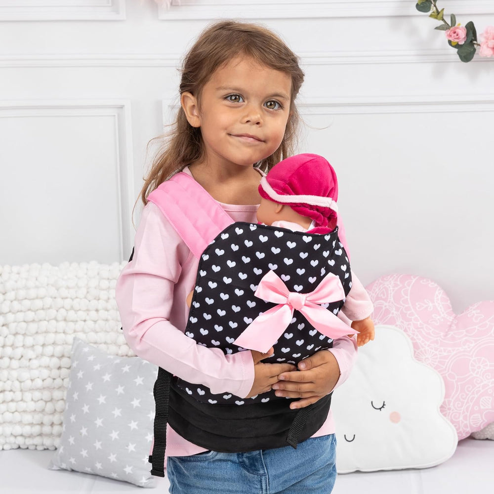 Bayer Design 62260AA Puppentrage EasyCarry, gepolstert, verstellbare Riemen, hinten og vorne tragbar, for Puppen og Plüschtiere