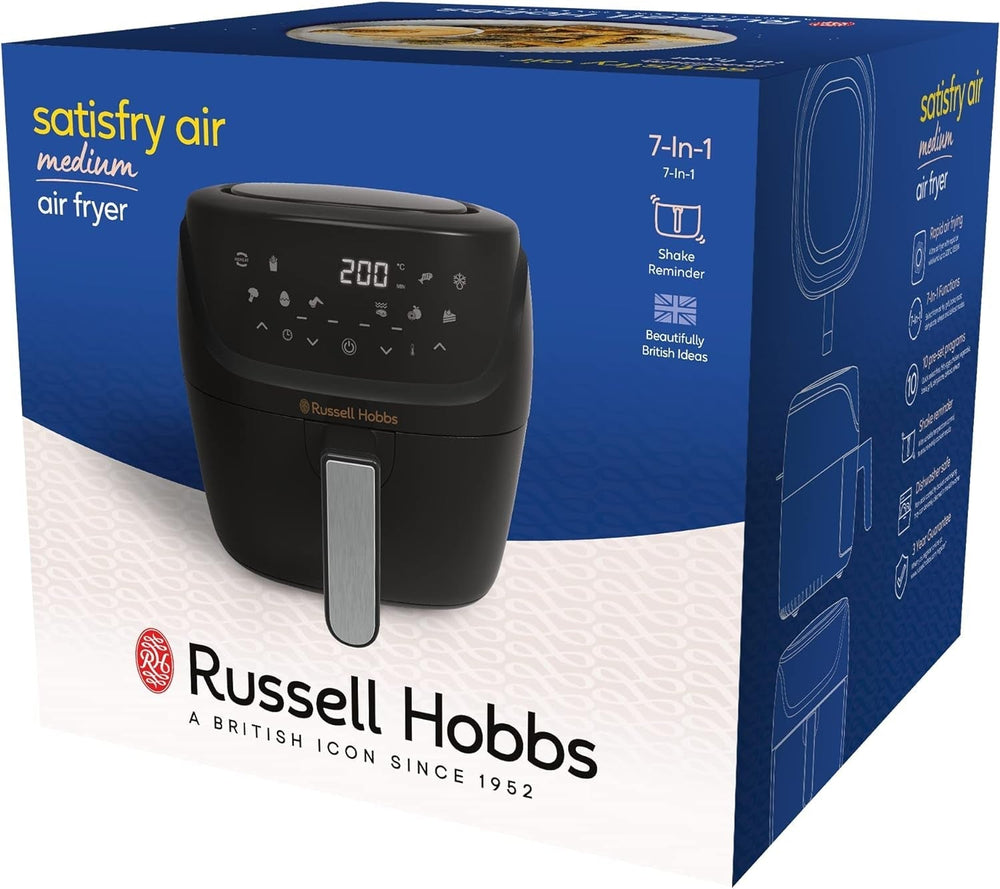 Russell Hobbs Air Fryer L 4L Rapid Airfryer, 7 madlavningsfunktioner, 10 programmer Hvidevarer Naty Shop