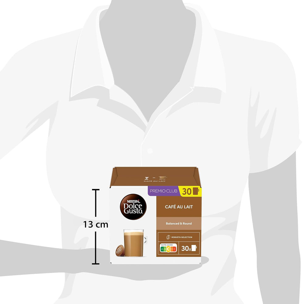 NESCAFÉ DOLCE GUSTO Café au Lait Kaffeekapseln 3er Vorratspack (3 x 30 Kapseln)