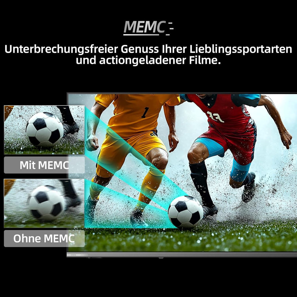 CHIQ 50QA10 Televizor inteligent QLED 4K UHD de 50 de inci cu Google, QLED Pro, DLG 120Hz, MEMC, VRR, ALLM, HDR10, Dolby Audio, 4x HDMI 2.1, gamă largă de culori, carcasă metalică fără ramă, Chromecast, Asistent Google