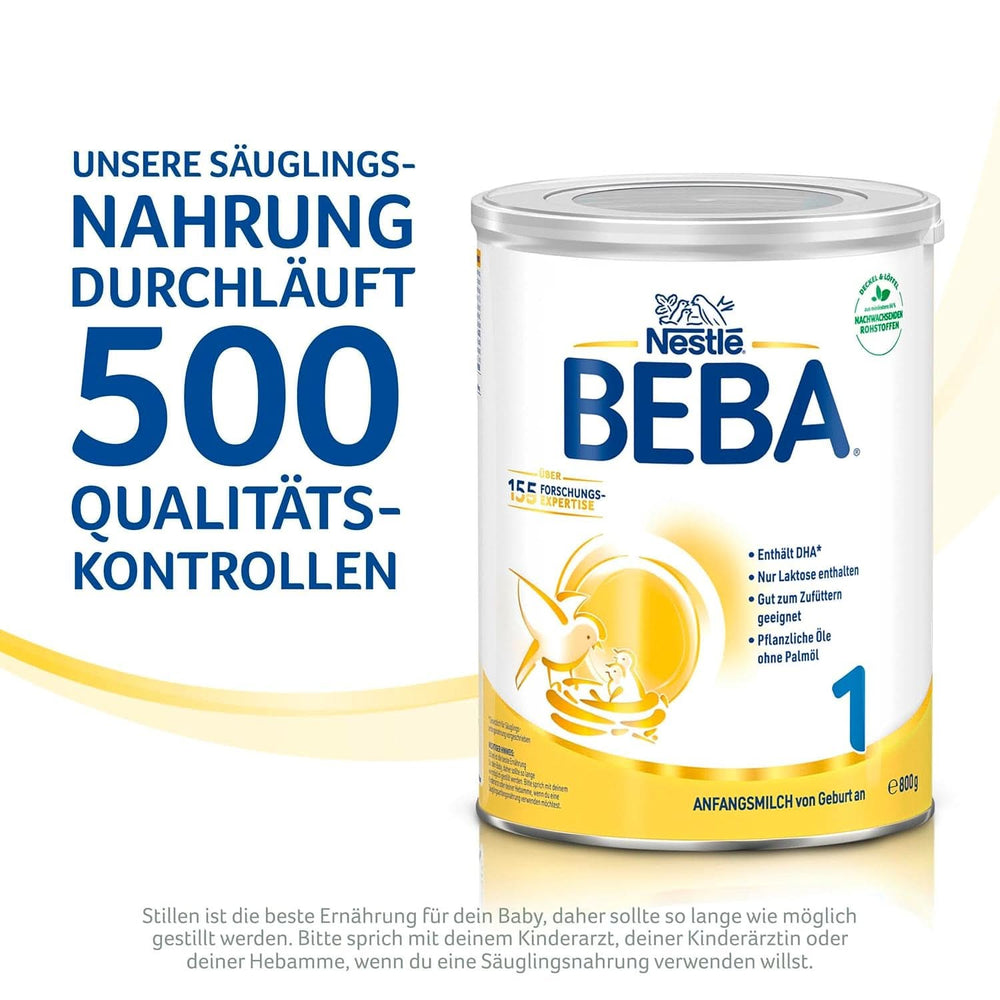 BABY 1 startmælk fra fødslen, kun laktose, uden palmeolie, pakke 3 (3 x 800 g) Mor og barn Naty Shop