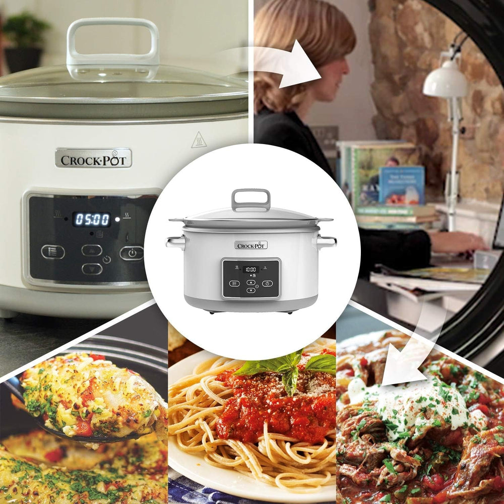 Crock-Pot Digital Slow Cooker Saute Slow Cooker med Duraceramic 5 liter, CSC026X Slow Cooker Naty Shop