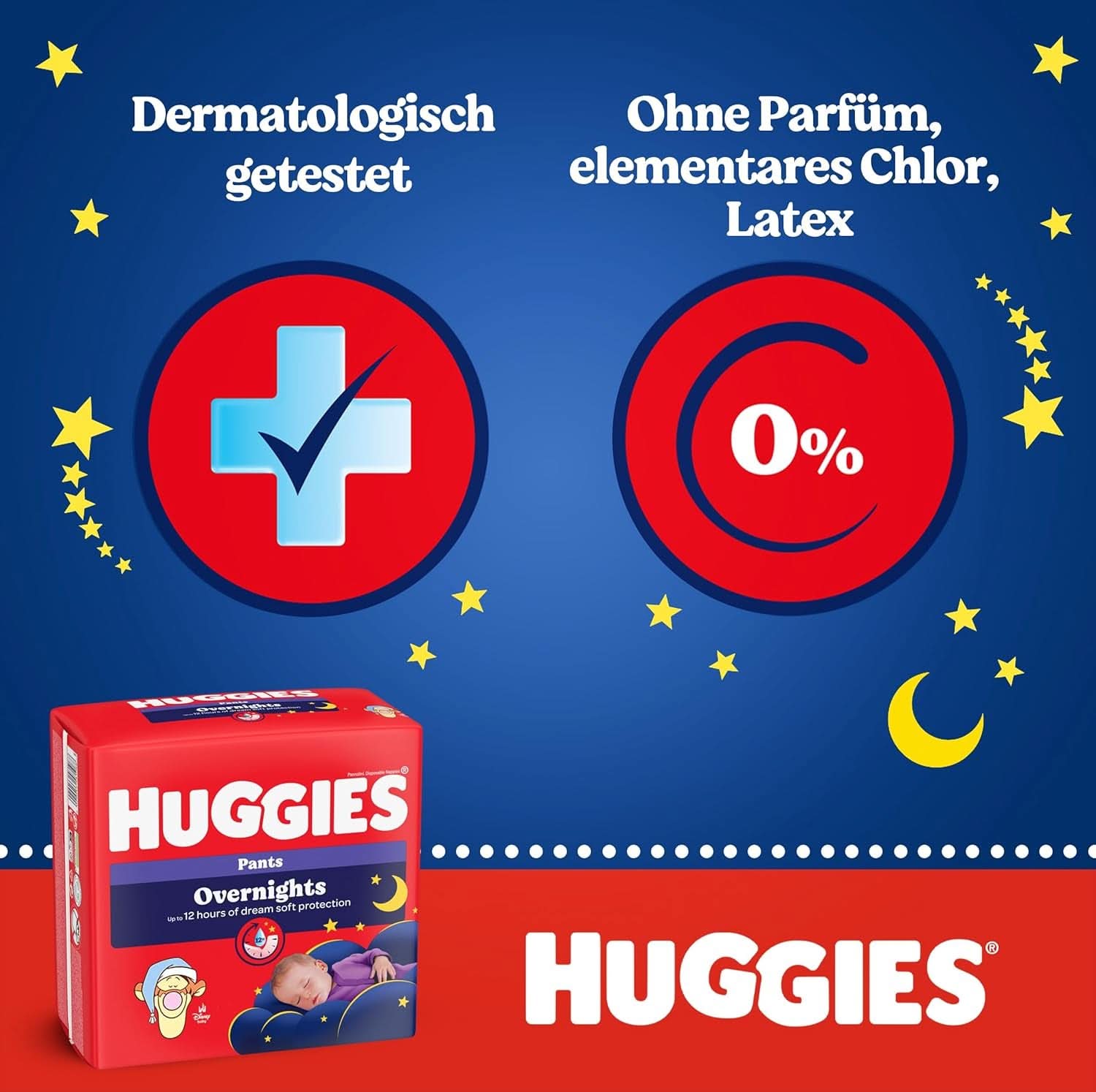 Huggies Natbukser Størrelse 6 (15-25 kg), Månedlig bleboks, 88 stykker Mor og Baby Naty Shop