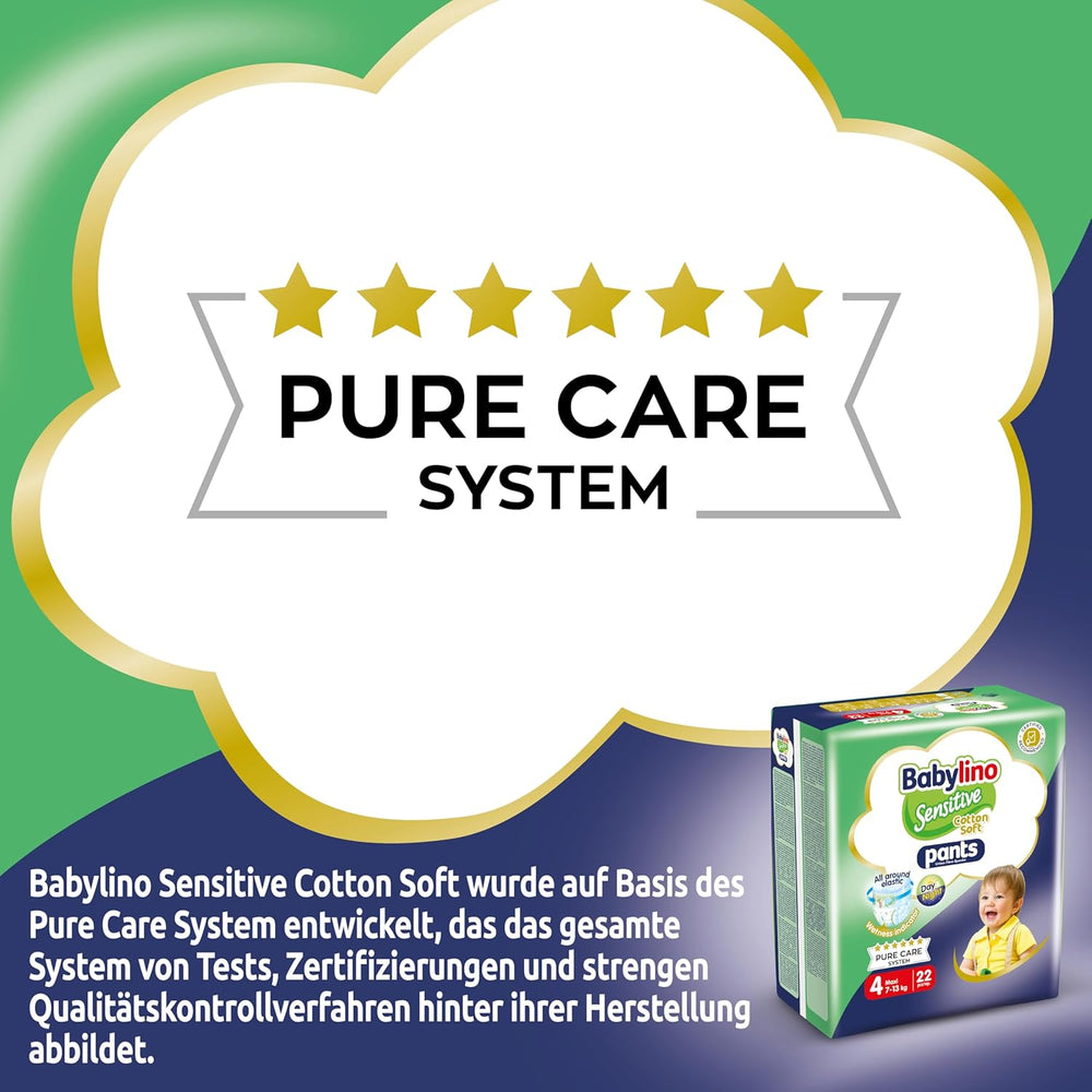 Bleer Sensitive Cotton Soft, str. 4, Bukser Maxi (7-13 kg), 22 stk.