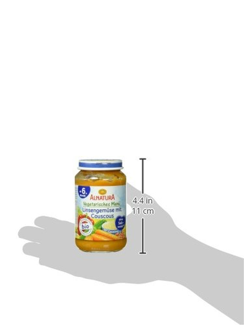 Økologisk linsegryde med couscous (fra 6 måneder), 190 g
