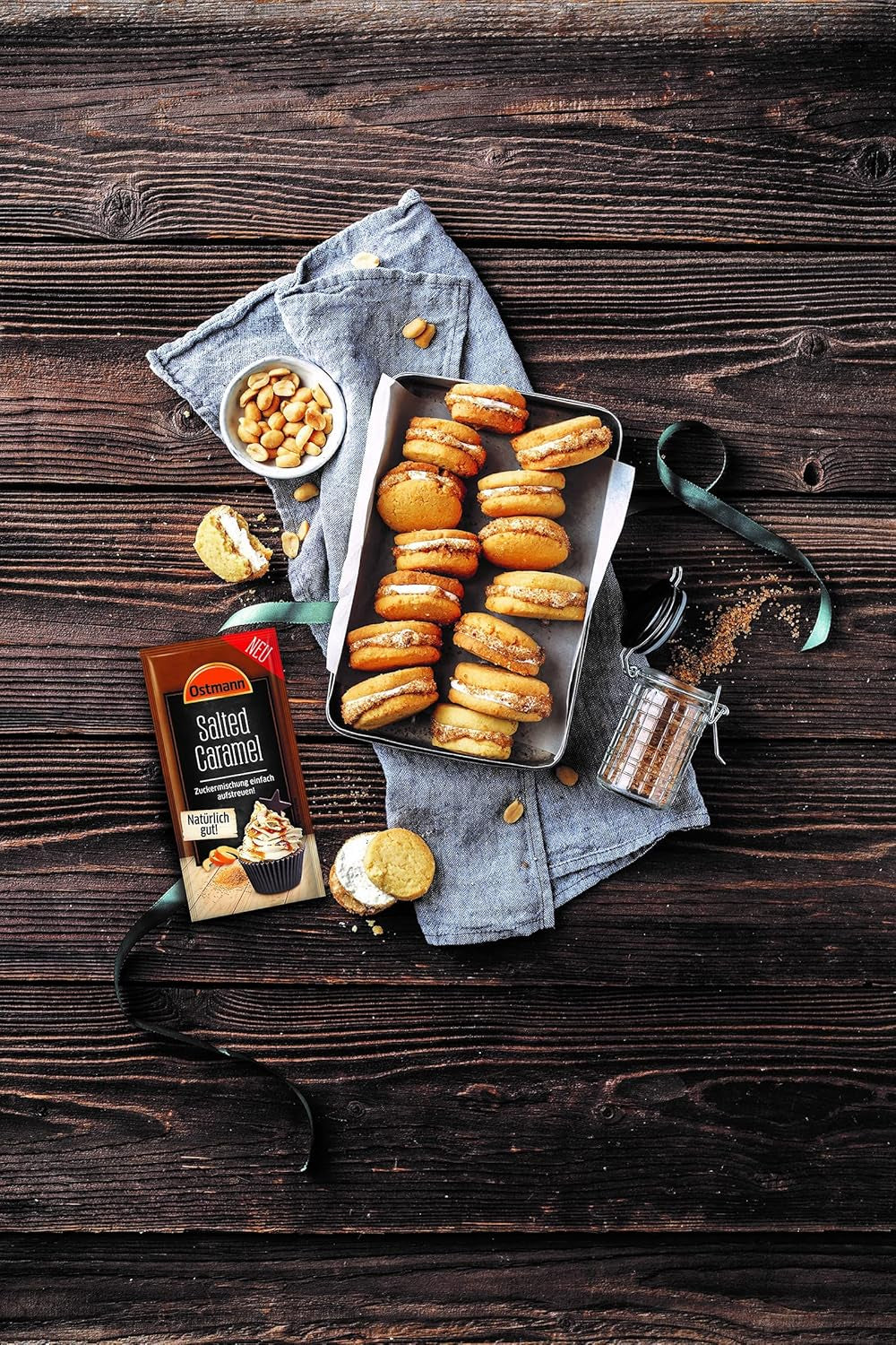 Ostmann Gewürze – Salted Caramel Zuckermischung, süß-salzige Mischung für Kekse, Gebäck og desserter, 30 g i pose