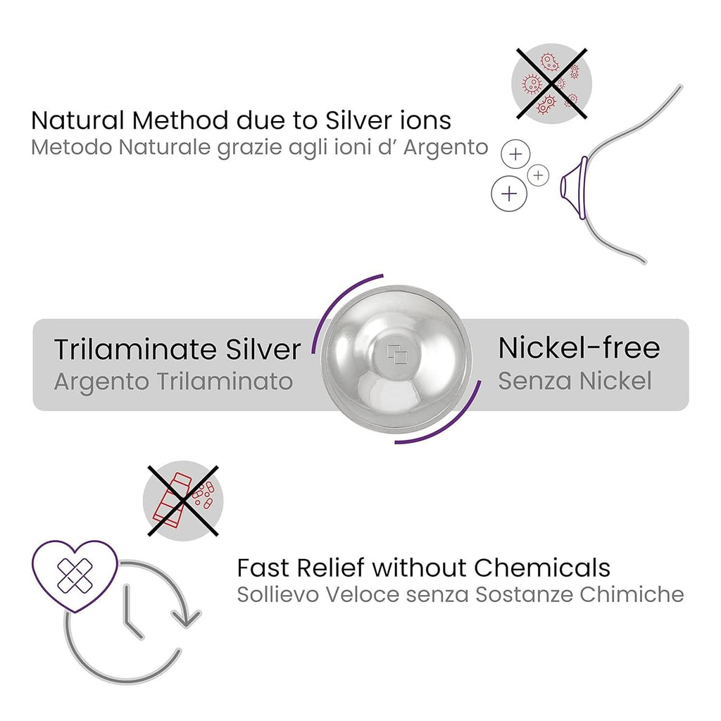 Silvercups Silberhütchen, Stillhütchen Aus Silber, Schützt Und Beruhigt Bei Wunden Und Empfindlichen Brustwarzen, Nickelfrei (Regular) Naty Shop