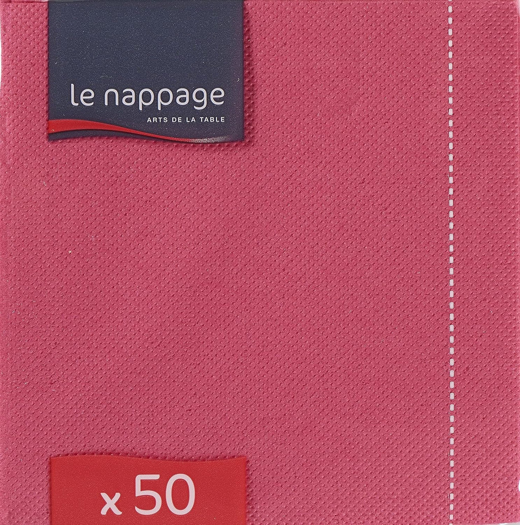 - Șervețele de hârtie Tex Touch - Culoare roz - Șervețele certificate Fsc® - Reciclabile și biodegradabile - Pachet de 50 șervețele roz dimensiune 24 X 24 Cm