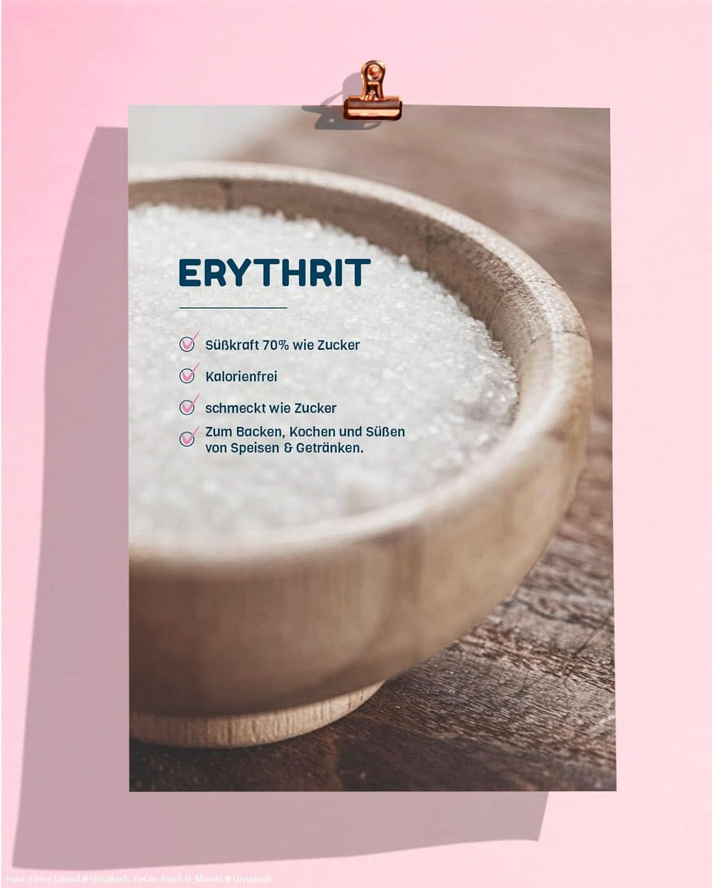 No Sugar, Erythritol natural fără calorii, utilizabil ca înlocuitor de zahăr, 4,5 Kg Indulcitori Naty Shop
