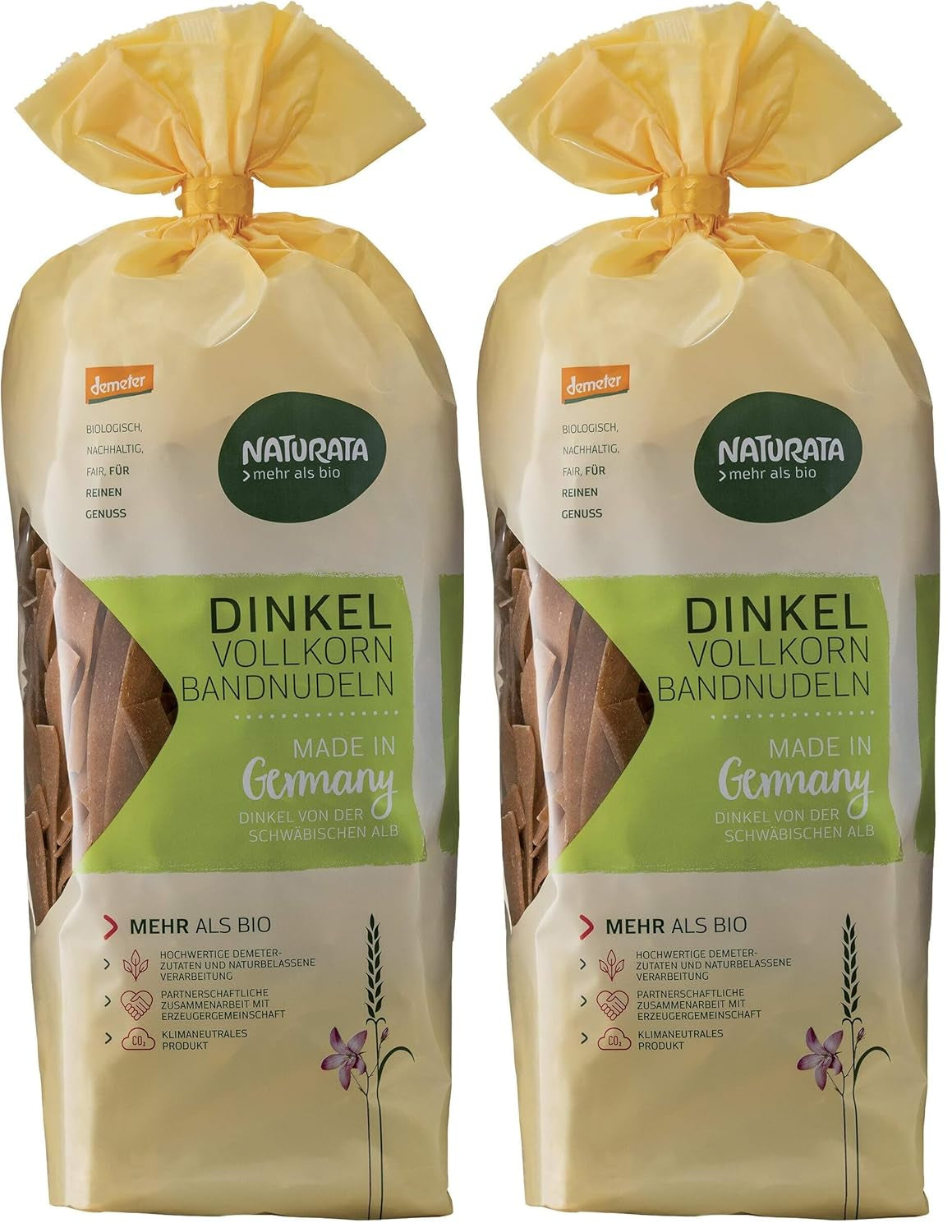 Båndnudler, hel spelt