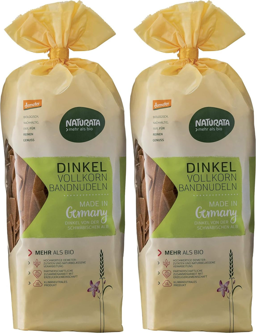 Båndnudler, hel spelt