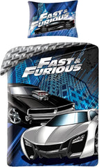Børnesengetøj, film og tegnefilm, vendbart, bomuld Sengetøj - børn Naty Shop Fast And Furious