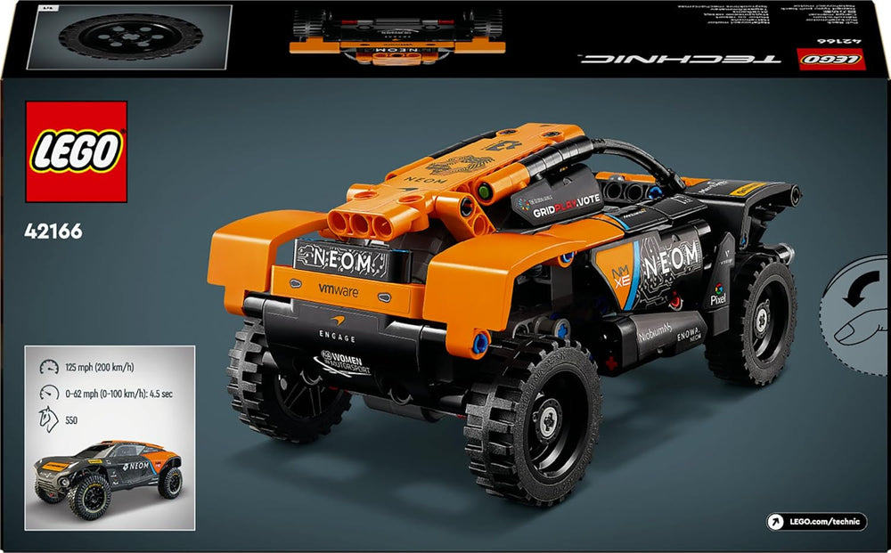 LEGO Technic NEOM Mclaren Extreme E racerbilsæt, motorlegetøj til børn, vindbil, der kan bygges, teknisk gave til drenge og piger 7 år 42166 byggesæt Besuche den LEGO-Store