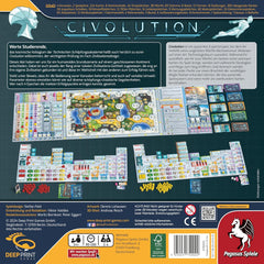 Pegasus Games 57822G Civolution (Deep Print Games), Multicolor