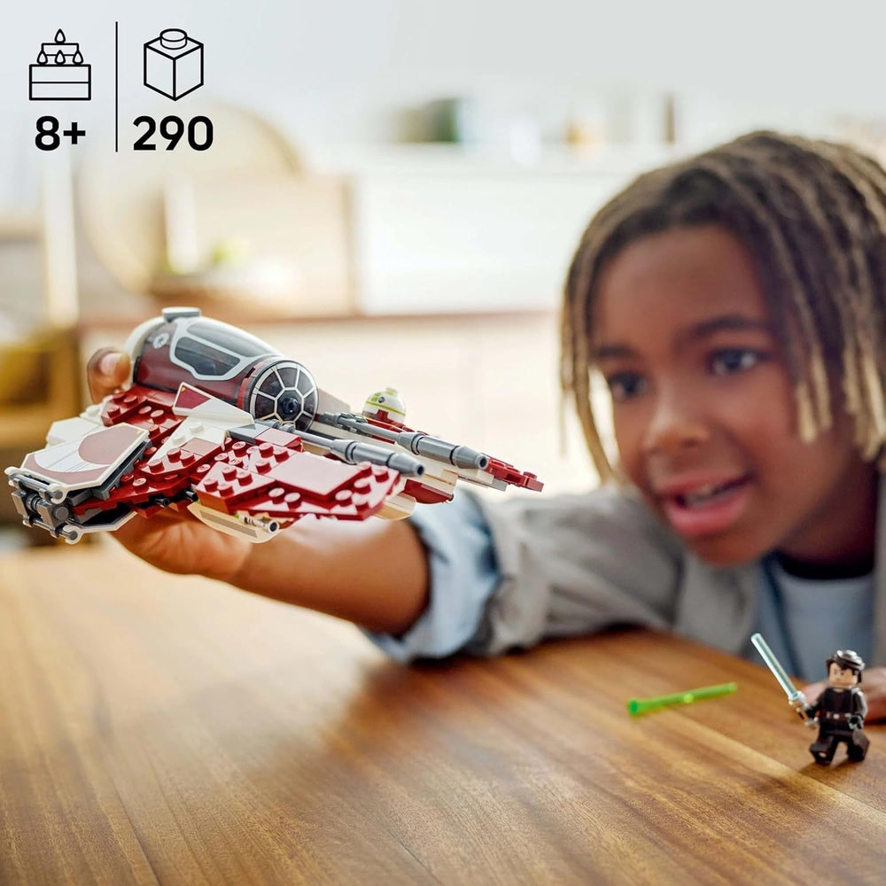 LEGO Star Wars 75401 Ahsokas Jedi Interceptor, Starfighter til Clone Wars-fans, Ahsoka Tano & Anakin Skywalker-minifigurer med lyssværd og R7-A7, til drenge og piger fra 8 år og opefter Byggesæt Beuche den LEGO-Store