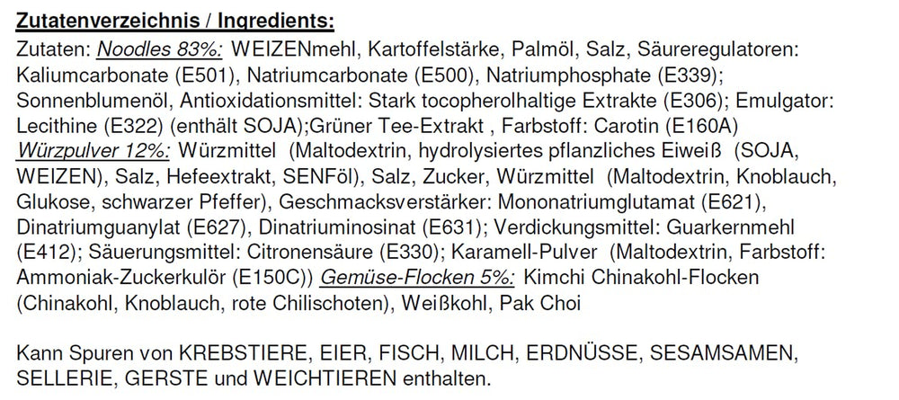 Nong Shim Kimchi Ramyun instant nudler - koreansk ramensuppe i en kop - hurtig tilberedning - 1 pakke med 75 g