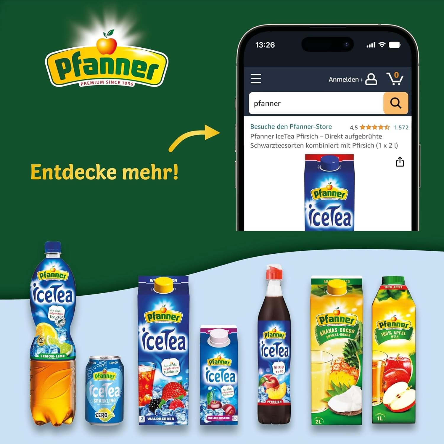 Pfanner Coconut Water Drink (8 X 500 ml) - Kokosvand uden sukker Naty Shop