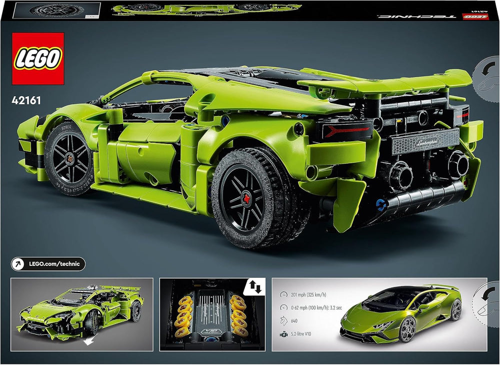 LEGO 42161 Technic Lamborghini Huracán Tecnica Legetøjsbilmodelsæt Racerbilbyggesæt til børn Drenge Piger Motorsportsfans Samling gavebyggesæt Besuche den LEGO-Store