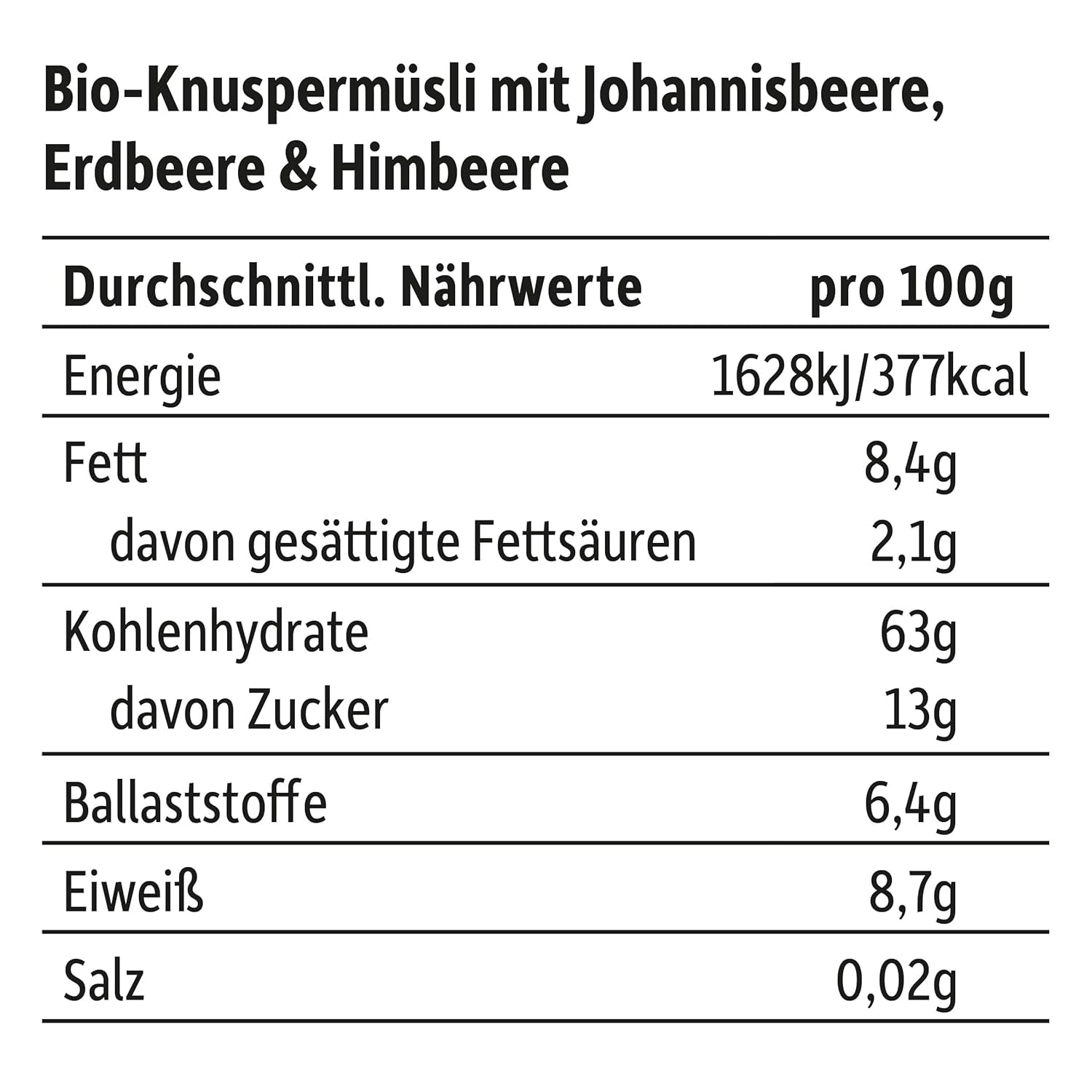 FRECHE FREUNDE Økologisk morgenmadsmüsli Eddas bærsprøde müsliblanding til skolebørn med frysetørrede jordbær Vegansk 6-pak (6 x 280 g)