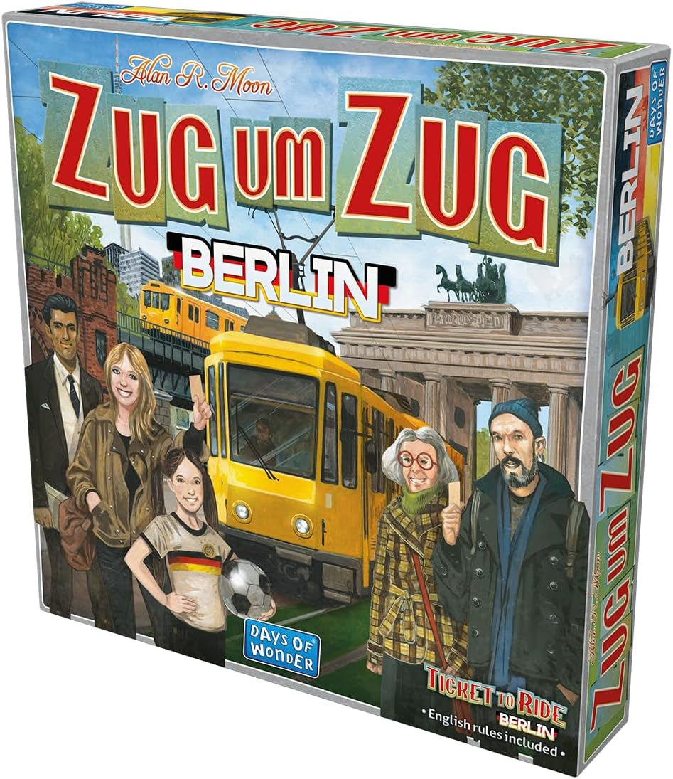 Days of Wonder, Ticket to Ride: Berlin, familiespil, brætspil, 2-4 spillere, i alderen 8+, 10-15 minutter, tysk