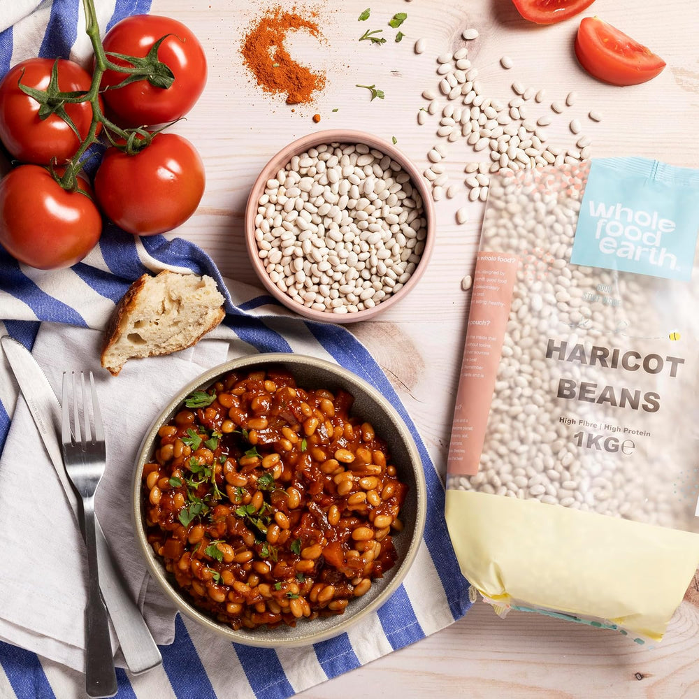 Grønne bønner Wholefood Jord 1kg | Ikke-GMO | Naturlig | Rig på fibre | Rig på protein