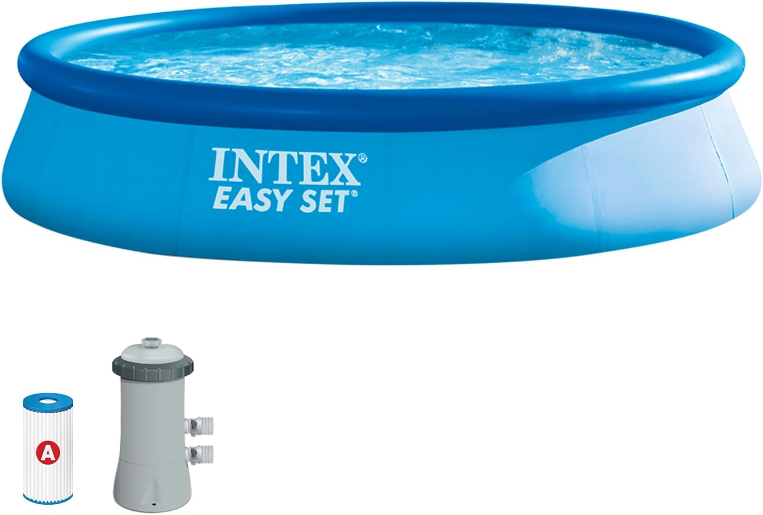 Intex Easy Set over jorden pool - til børn, 183 cm x 183 cm x 51 cm, 28101NP, blå