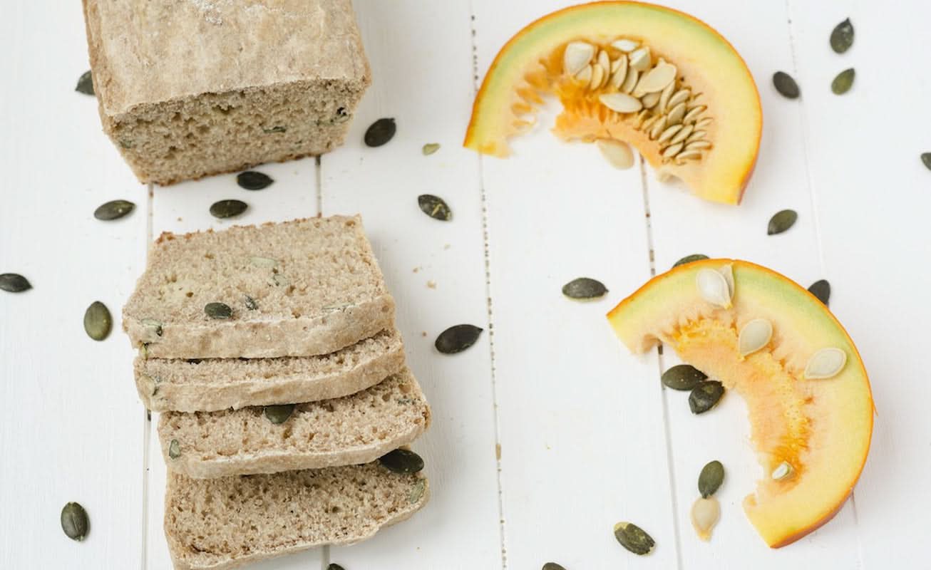 Økologisk "græskarspelt" brødbagemix - ca. 850 gram Naty Shop Køkkenbrød