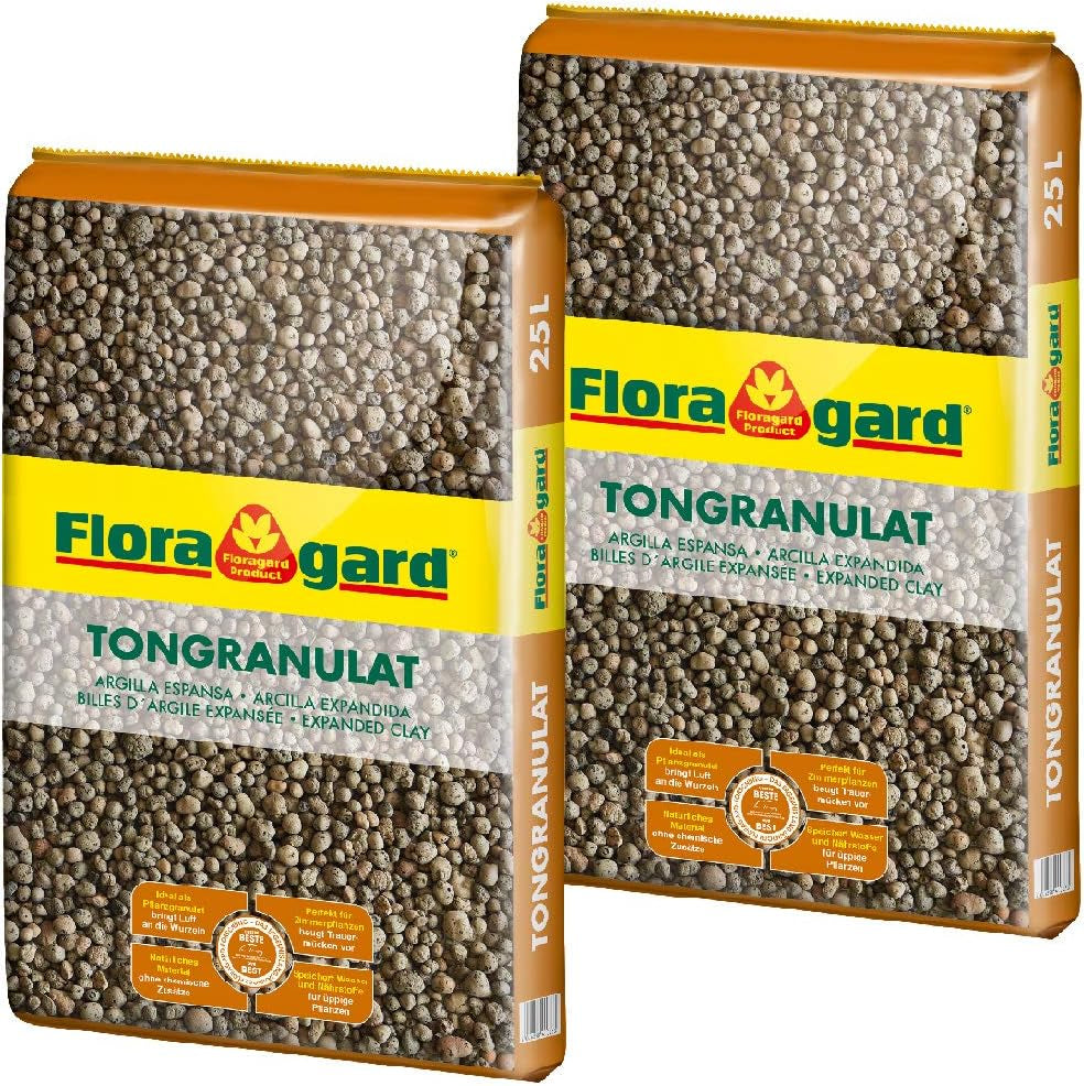 Floragard Perlite Perligran 200 L (2×100 L, 2–6 mm) – mineralsk jordforbedringsmiddel & Drainagezusatz für Garten, Anzucht, Zimmerpflanzen & Hydrokultur – sikrer løs struktur og god ventilation