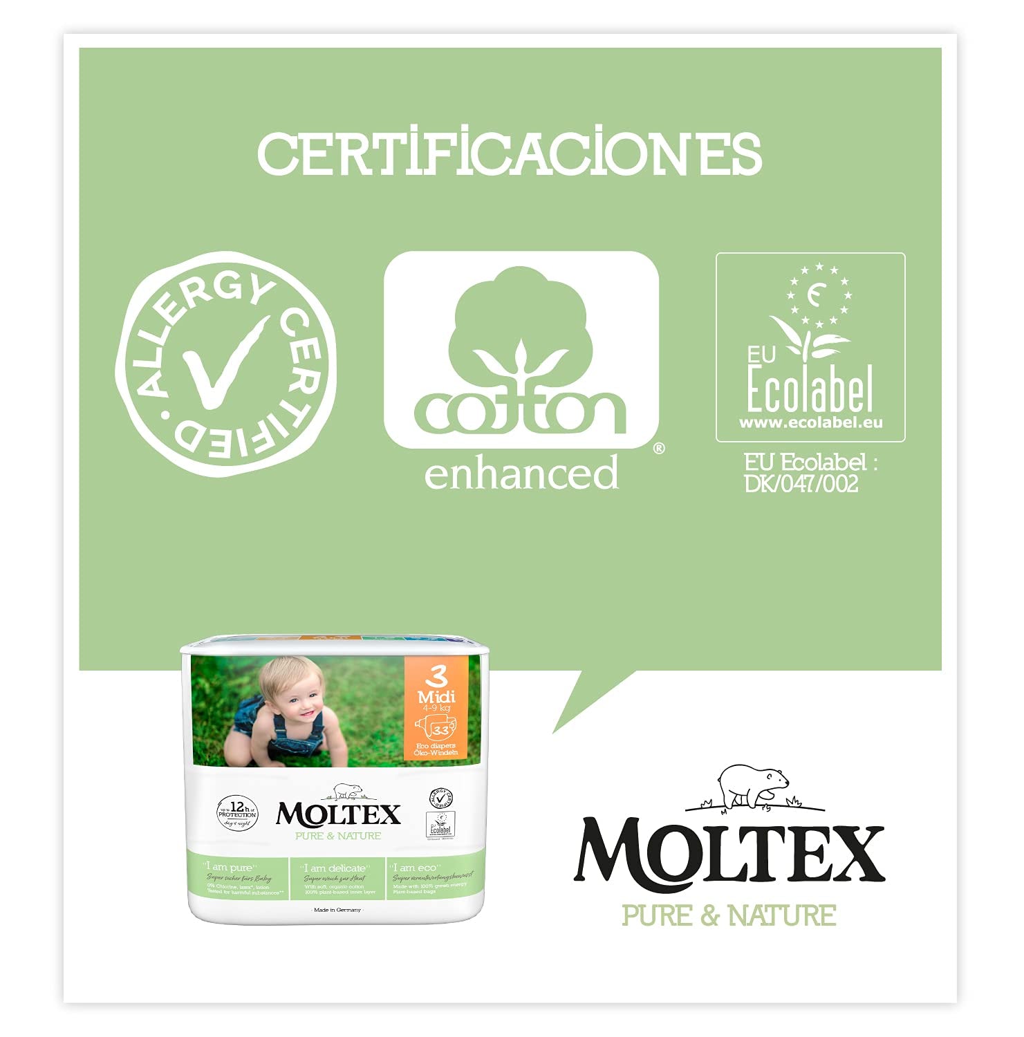 Bleer, str. 3 (4-10 kg), 224 bleer (4 poser á 56 stk.)