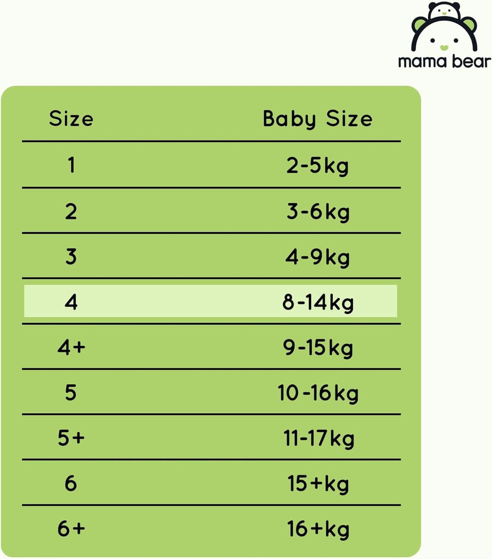 Bleer Mama Bear Disney Ultra Dry str. 4 (8-14 kg), hvid, 84 stk (1 pakke) Naty Shop