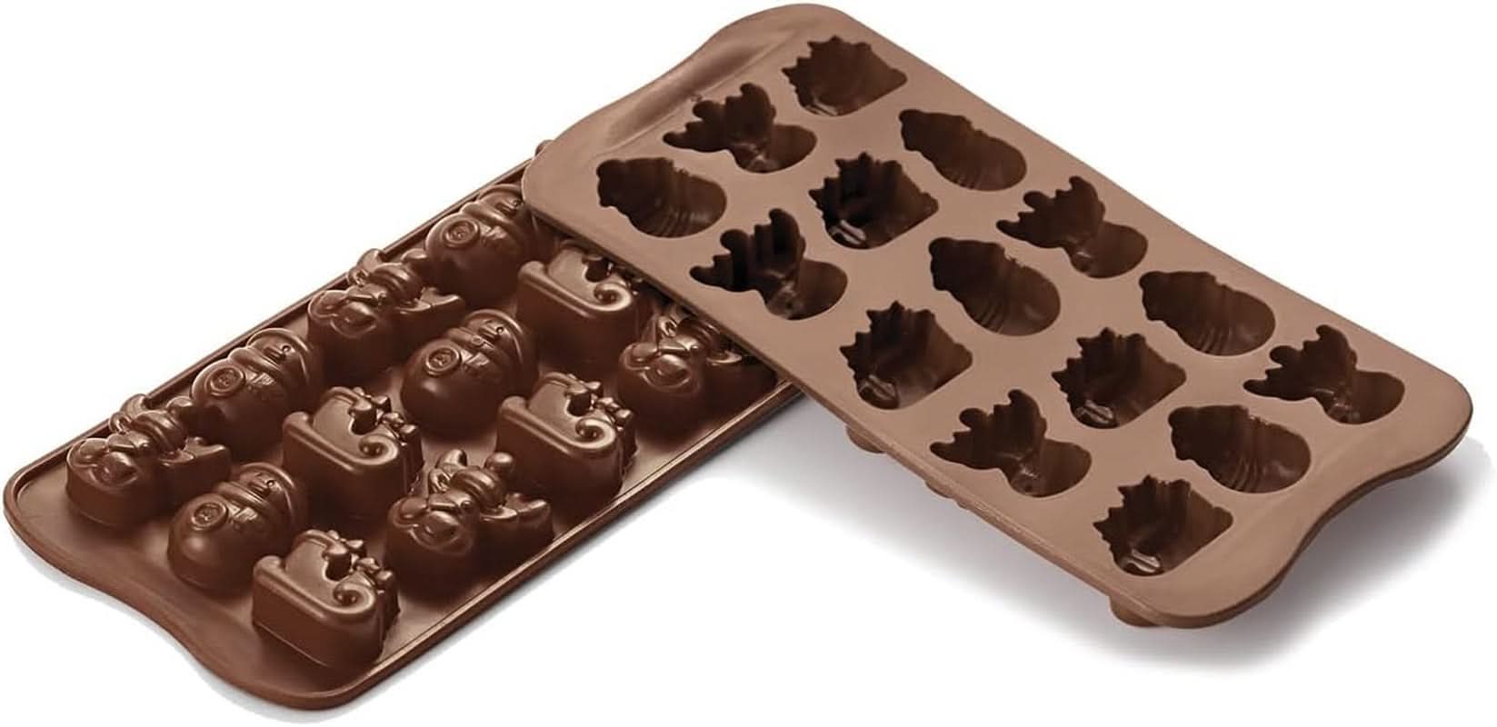 Silikomart 199194, til Chokoladepraliner, Vintermotiv Kitchen Naty Shop