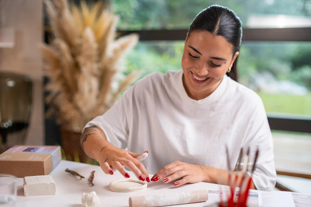 Jovi - Holzwalze, idealer Modellierwerkzeug for luftgetrockneten Ton, 1 Stück (27RP)