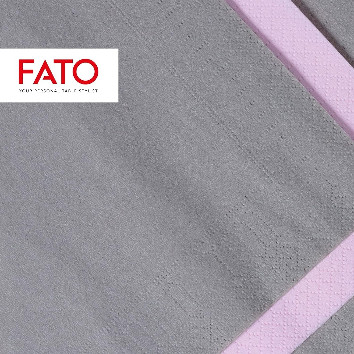 - Șervețele de hârtie de unică folosință, Ideale pentru aperitive și cocktailuri, Pachet de 100 șervețele, Dimensiune 24X24, Pliate 4 ori, 2 straturi, Culoare gri, 100% hârtie din celuloză pură, Certificat Fsc