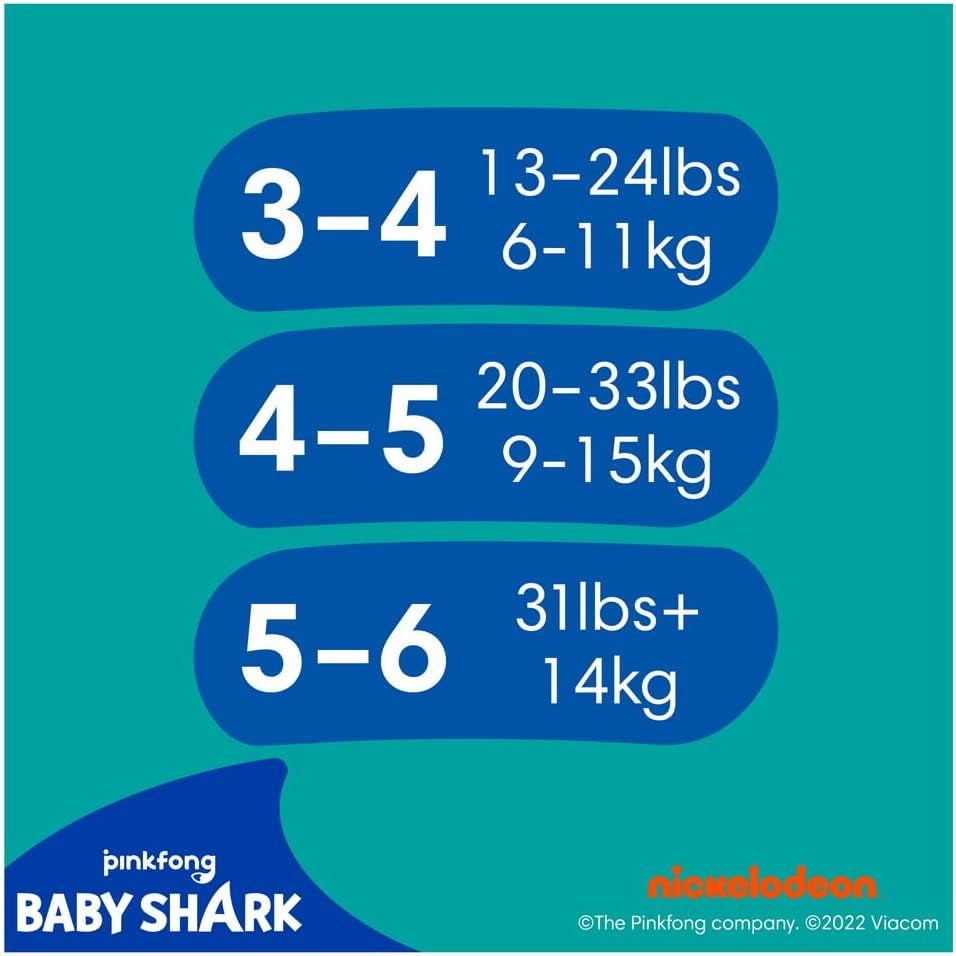 Pampers (gammel version), Splashers engangsbadeshorts - størrelse 5/6 (14 kg+) - Æske med 8 pakker med 10 stk.