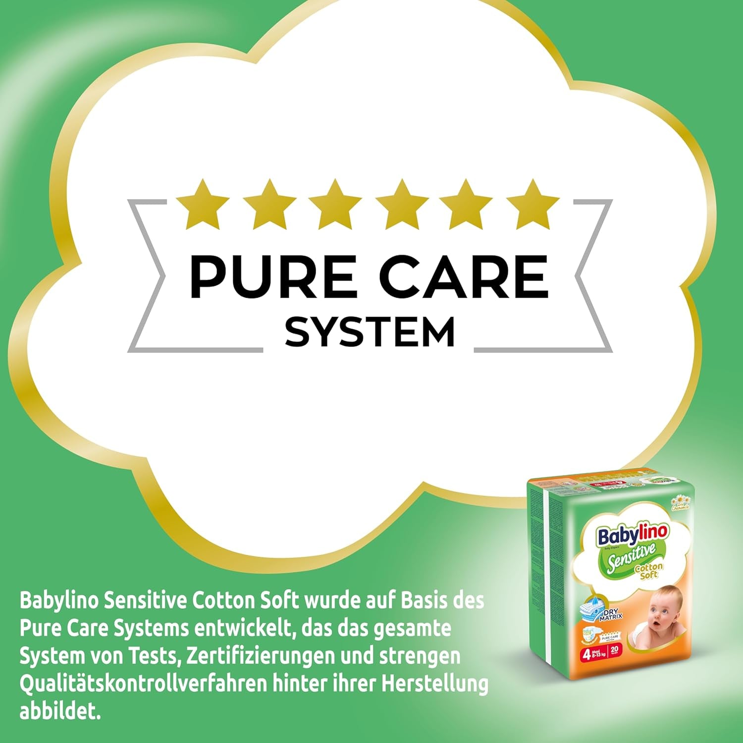 Babybleer Sensitive str. 4, Maxi (8-13 kg), 20 stk