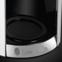 Cafetieră Russell Hobbs Luna Grey [Temporizator digital, Cap de duș pentru extracție și aromă optime] (1 până la 12 cești, Carafă din sticlă de 1,5 l, Placă de încălzire, 1000 W) Cafetieră cu filtru 23241-56