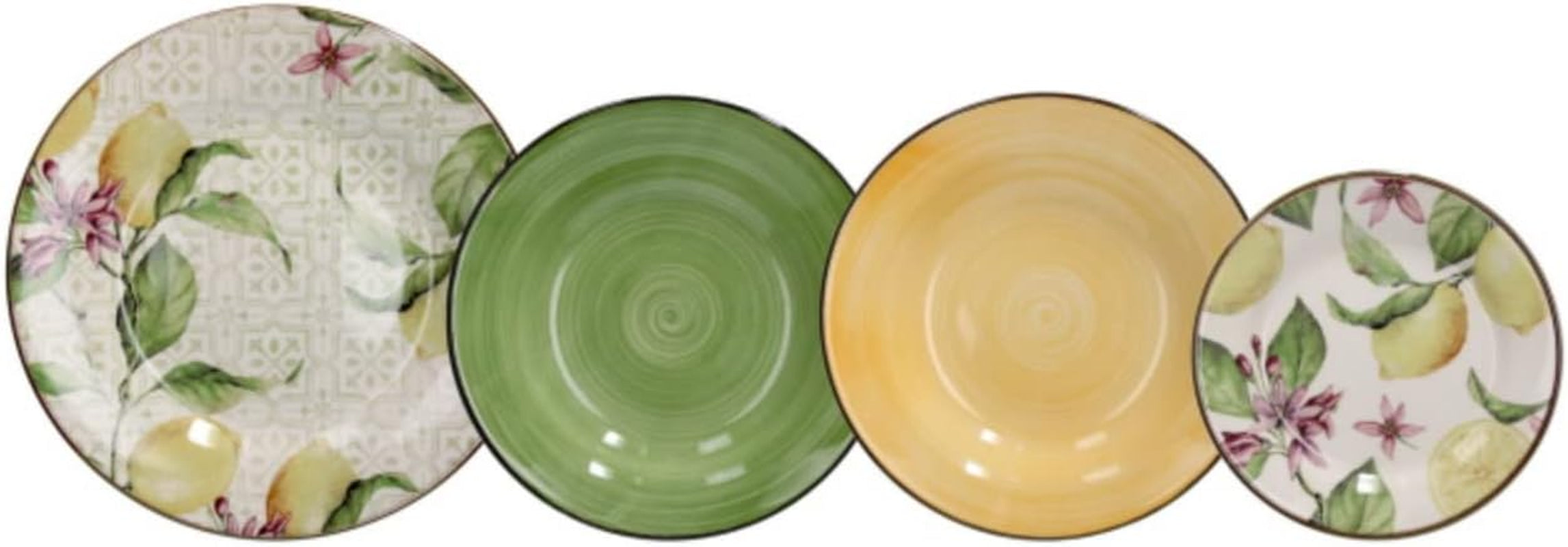 Set de veselă Zagara pentru 6 persoane, 18 piese, ceramică, multicolor