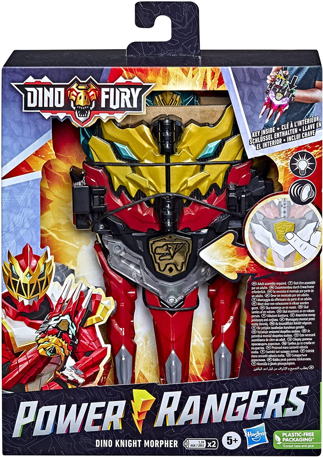 Power Rangers Dino Knight Morpher Series Inspireret Lys Lydtaster Legetøj 15 cm Actionfigurer Naty Shop