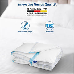 Plapumă Genius Eazzzy Climate Comfort 155 X 220 Cm, Etanșă la fibre, Plapumă ușoară pentru toate anotimpurile, Plapumă respirabilă, Temperatură plăcută pentru somn, Plapumă pentru toate anotimpurile Plapumi si pilote Naty Shop