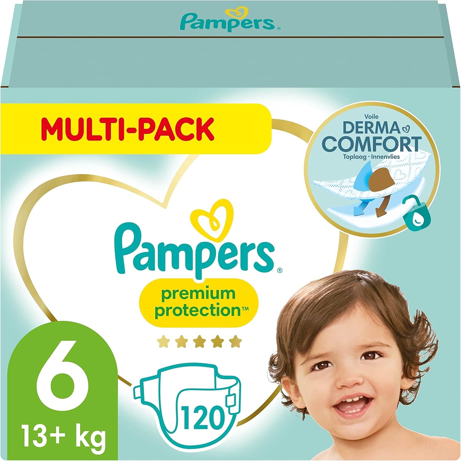 Pampers Premium Protection Størrelse 5, 152 bleer, 11 kg-16 kg, vores #1 beskyttelse mod hud og lækager