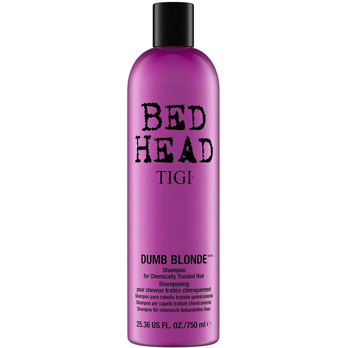 Sengehoved fra TIGI Dumb Blonde, shampoo til kemisk behandlet hår, 750 ml brusebad og bad Naty Shop