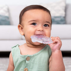 Infantino 316564-01 Inele de dentiție transparente Infantino – Inel de dentiție moale, fabricat din material non-toxic, pentru dezvoltarea senzorială și susținerea dentiției, multicolor