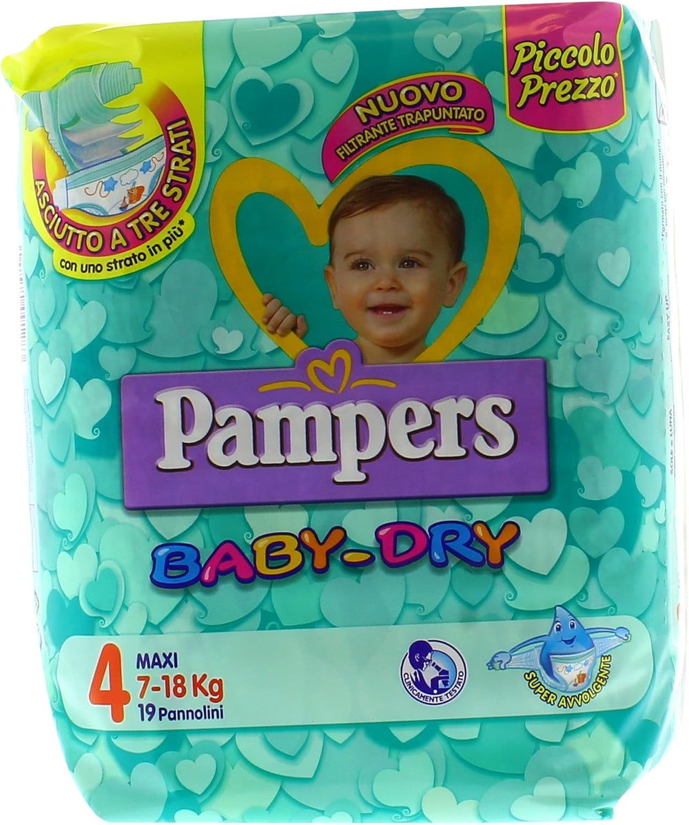 Pampers (gammel version), trusser, str. 4, 9 kg-15 kg, trepakning (1 x 88 bleer)